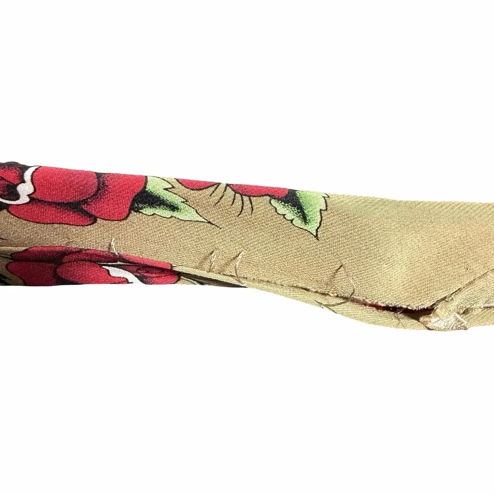 Ed Hardy By Christian Audigier Silk Neck Tie Skull Roses Dragon Tattoo 60